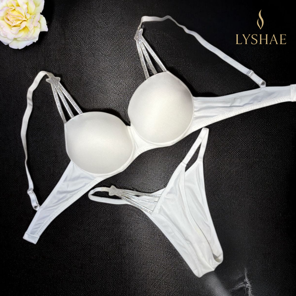 Lyshae Angel Beyaz Sütyen String Takımı, Beyaz Angel İç Giyim Seti, Lyshae Premium Beyaz Lingerie, Beyaz Sütyen ve String Set, Gelin İçin Beyaz İç Çamaşırı, Lyshae Angel Beyaz Bralet Set, Angel Beyaz İç Giyim Takımı, Lyshae Angel Lingerie Set