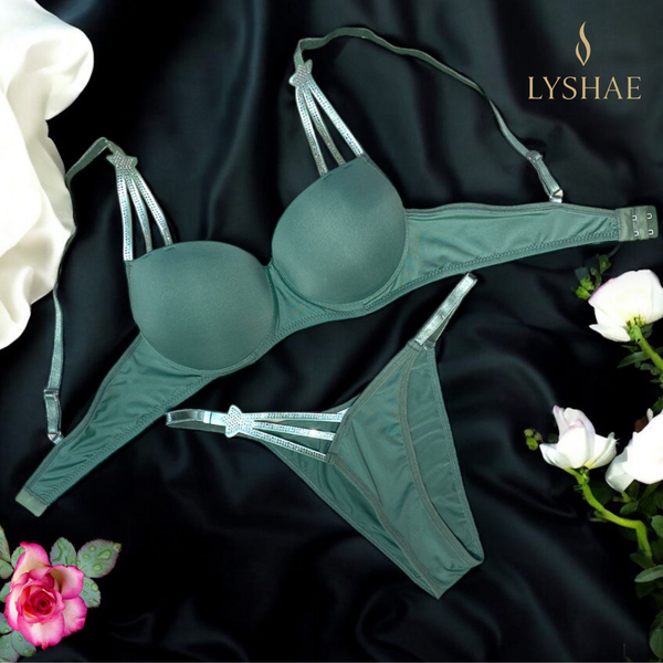 Lyshae Angel Yeşil Sütyen String Takımı, Yeşil Angel İç Giyim Seti, Lyshae Premium Yeşil Lingerie, Yeşil Sütyen ve String Set, Gelin İçin Yeşil İç Çamaşırı, Lyshae Angel Yeşil Bralet Set, Angel Yeşil İç Giyim Takımı, Lyshae Angel Lingerie Set