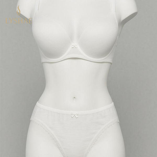 Lyshae Beyaz Kurdeleli Lingerie Set, Premium Kadın Ic Giyim Takimi, Seksi Beyaz Sutyen ve Kulot, Lyshae Kadın Ic Giyim, Kurdele Detayli Beyaz Set