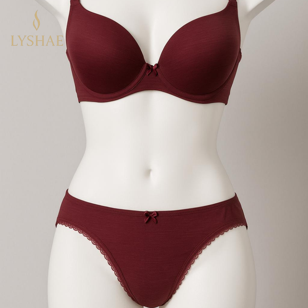 Lyshae Mor Kurdeleli Lingerie Set, Premium Kadın Ic Giyim, Seksi Mor Sutyen ve Kulot, Lyshae Kadın Ic Giyim Takimi, Kurdele Detayli Mor Lingerie